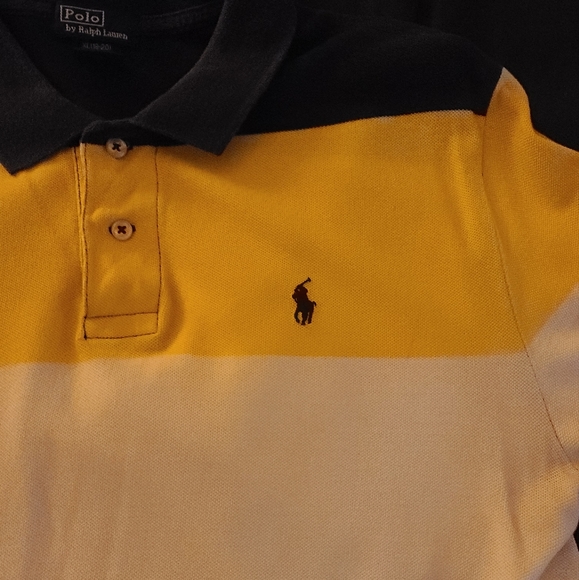 Polo by Ralph Lauren Kids Shirt | Small Horse Logo | Multicolored Striped | XL - Picture 3 of 4